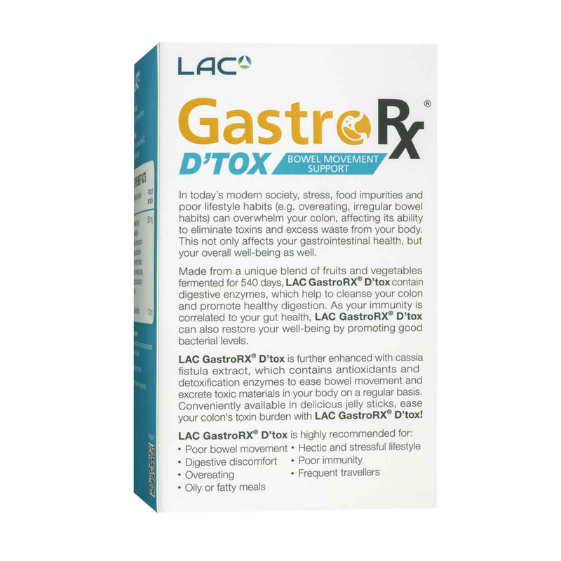 LAC GASTRORX®
D'Tox Bowel Movement Support