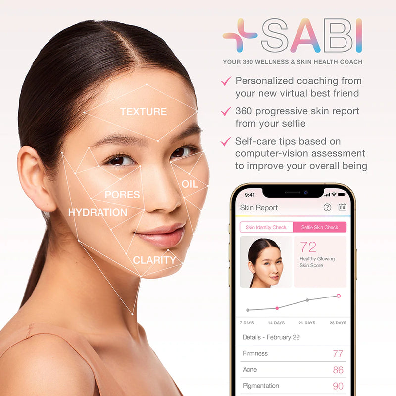 Tri-Light™ +SABI AI LED Device (White) Facial in a Flash Set